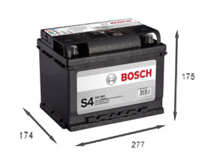 BOSCH Batería S4X 60D - 60Ah - 12V - 480 CCA - Borne Derecho - AUTOS Y CAMIONETAS