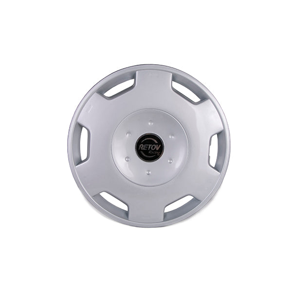 TAZA RETOV 14" (TW0609) 6 AGUJEROS CON ESCUDO COLOR NEGRO - VOLKSWAGEN GOL COUNTRY G2 / VOLKSWAGEN GOL G2 (AB9) / VOLKSWAGEN SAVEIRO G2