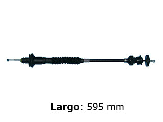 CABLES DE EMBRAGUE LIVIANOS PEUGEOT 206 1.6 16V TU5JP4 DESDE CHASIS 9683/.. - REGULACION AUTOMATICA - LARGO 595 MM_