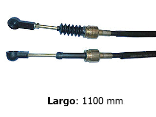 CABLES CAMBIOS - SELECTORA DE CAJA LIVIANOS FIAT PALIO/SIENA FASE I 1.3 16V FIRE 01/03 INSERCION - ROTULA GRANDE - LARGO 1100 MM_