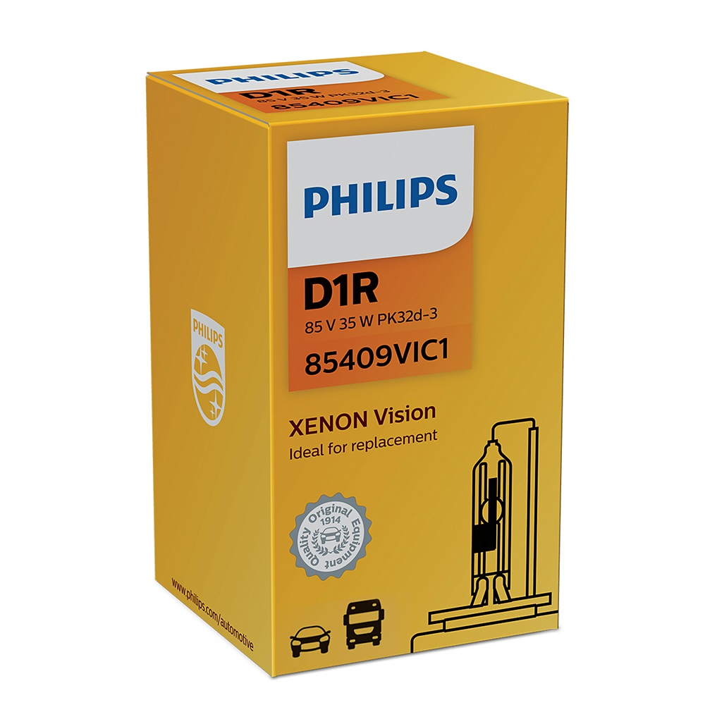 LAMPARA DE XENON PHILIPS D1R (85409) 85V 35W PK32D-3 XENON VISION - USO UNIVERSAL