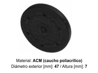 RETENES MOTOR LIVIANOS RENAULT CLIO/KANGOO/SYMBOL 1.0-1.2 16V D4D-D4F TAPON DE DISTRIBUCION 47X7MM_