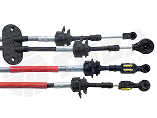 CABLES CAMBIOS - SELECTORA DE CAJA LIVIANOS FORD ECOSPORT 1.6-1.4 TDCI 4X2 10/12 DOS CABLES UNIDOS CON GOMA - LARGO 1730 MM_