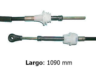 CABLES CAMBIOS - SELECTORA DE CAJA LIVIANOS CHEVROLET AGILE/MONTANA 09/.. CABLE CORTO - SELECCION - LARGO 1090 MM_