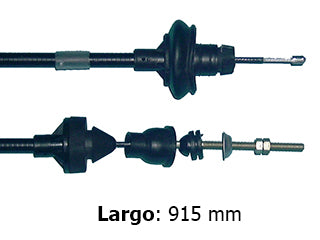 CABLES DE EMBRAGUE LIVIANOS PEUGEOT 206 2.0 HDI 90CV 03/.. DESDE CHASIS 9457/.. - ADAPTACION - REGULACION MANUAL - LARGO 915 MM