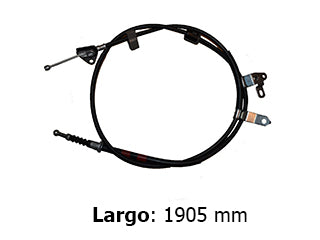 CABLES FRENO DE MANO LIVIANOS TOYOTA COROLLA ../14 FRENO TRASERO DERECHO - LARGO 1905 MM_