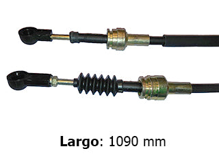 CABLES CAMBIOS - SELECTORA DE CAJA LIVIANOS FIAT PALIO/SIENA/STRADA FASE III 1.8 8V MPI 07/.. INSERCION - ROTULA GRANDE - LARGO 1090 MM - FREMEC