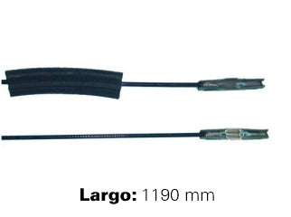 CABLES FRENO DE MANO LIVIANOS FORD RANGER 3.0 09/.. FRENO INTERMEDIO 126 PULGADAS - LARGO 1190 MM_