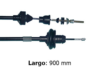 CABLES DE EMBRAGUE LIVIANOS PEUGEOT 206/207 1.9 D DW8-2.0 HDI DW10 06/.. ADAPTACION - REGULACION MANUAL - LARGO 900 MM_
