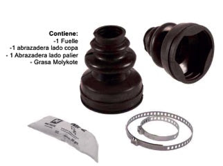 KIT FUELLES TRANSMISION PEUGEOT 206/207/307/407 FUELLE SEMIEJE LADO CAJA_