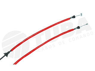 CABLES APERTURA CAPOT LIVIANOS FORD KA/PUMA SIN MANIJA - CON GUARDAPOLVO - LARGO 1620 MM_