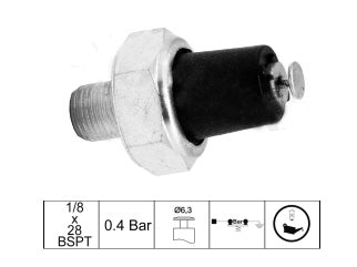 BULBOS DE PRESION DE ACEITE TOYOTA HILUX 2.4 D-TD / CHEVROLET LUV / ISUZU LUV 2.2 D/TROOPER 2.3 D / KIA SPORTAGE 2.0 TDI 0.3BAR_