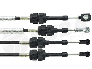 CABLES CAMBIOS - SELECTORA DE CAJA LIVIANOS FORD FOCUS 1.6 03/09-1.8 00/04 CAJA IB5 DOS CABLES UNIDOS CON GOMA - LARGO 1810 MM_