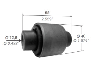 BUJES DE SUSPENSION LIVIANOS VOLKSWAGEN VENTO/PASSAT/NEW BEETLE/TIGUAN / AUDI A1/A3/Q3/TT/CC BUJE PARRILLA BRAZO EJE TRASERO_