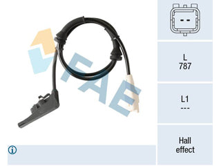 SENSORES DE ABS CITROEN C4 1.6 16V-2.0 SENSOR ABS TRASERO AMBOS LADOS_