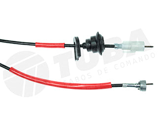 CABLES VELOCIMETRO LIVIANOS FORD KA 97/.. CON GUARDAPOLVO - LARGO 850 MM - CON ACOPLE ORIGINAL Y TUERCA M18_