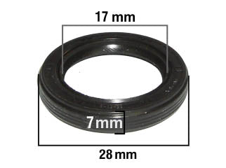 RETENES MOTOR LIVIANOS FORD / CHEVROLET / CITROEN / FIAT / MERCEDES BENZ-NBR/MVQ-17.00X28.00X7.00-Lz-L_