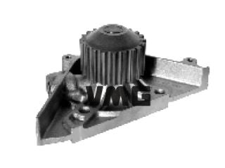 BOMBAS DE AGUA LIVIANOS PEUGEOT 206/307/408 2.0 16V/406/407/806/807 2.0-2.2 16V CUERPO 4 AGUJ-POLEA 20 DIENTES-TURBINA 61MM_