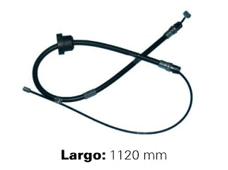 CABLES FRENO DE MANO LIVIANOS FORD RANGER 97/11/EXPLORER 98/05 CABLE ENSAMBLE FRONTAL-PALANCA - LARGO 1120 MM_