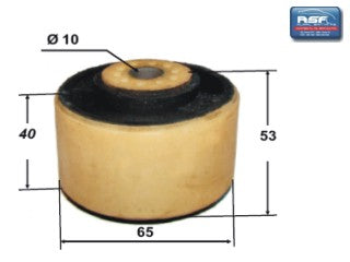 SOPORTES DE MOTOR PEUGEOT 106/205/206/207/PARTNER / CITROEN BERLINGO SOPORTE DE MOTOR LADO DERECHO 10X65X53X40 MM_
