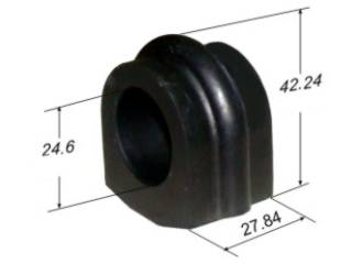 BUJES DE SUSPENSION LIVIANOS NISSAN FRONTIER 02/09 BUJE BARRA ESTABILIZADORA DELANTERA 24.5X46X27.5 MM_
