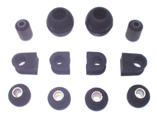 KIT BUJES SUSPENSION COMPLETO FIAT UNO/DUNA/FIORINO KIT BUJES DE SUSPENSION TREN DELANTERO PARA BARRA ESTABILIZADORA 22MM ALTO_