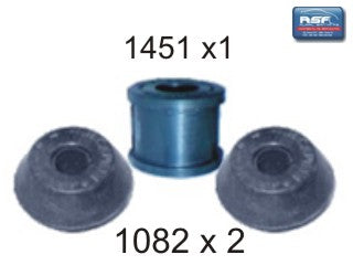 BUJES DE SUSPENSION LIVIANOS VOLKSWAGEN GOLF III/POLO/SAVEIRO/CADDY KIT BUJES REPARCION DE BIELETA TREN DELANTERO_