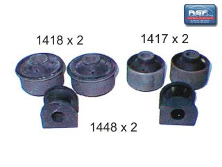 KIT BUJES SUSPENSION COMPLETO FORD ESCORT (1995 en Adelante) VOLKSWAGEN  POINTE