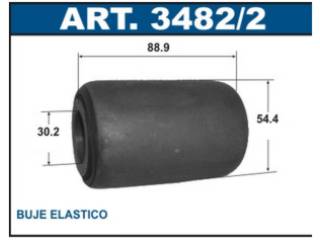 BUJES DE SUSPENSION LIVIANOS HENDRICKSON FREIGHTLINER BUJE ELASTICO 30.2X54.4X88.9 MM_