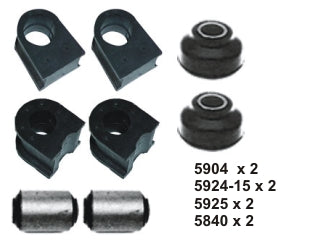 KIT BUJES SUSPENSION COMPLETO FIAT UNO FIRE KIT BUJES DE SUSPENSION TREN DELANTERO_
