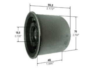 BUJES DE SUSPENSION LIVIANOS HONDA CRV 07/.. BUJE PARRILLA INFERIOR DELANTERA PARTE TRASERA 18.5X70X48 MM_