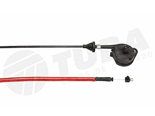 CABLES APERTURA CAPOT LIVIANOS RENAULT SCENIC CON SOPORTE DE MANIJA - LARGO 1978 MM_