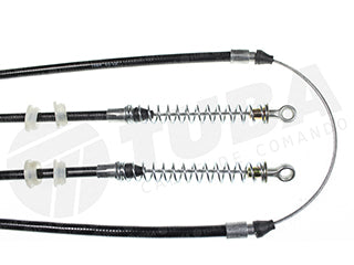 CABLES FRENO DE MANO LIVIANOS FIAT UNO/DUNA 1.3-1.3 MPI-1.7 SD FRENO A CAMPANA - ENTRE RUEDAS - LARGO 2840 MM_