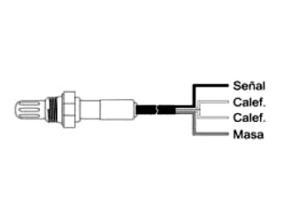 SONDAS LAMBDA UNIVERSAL CHEVROLET/FIAT/FORD/VOLKSWAGEN/HONDA/M BENZ/NISSAN/TOYOTA 4 CABLES-AISLADO LIBRE_