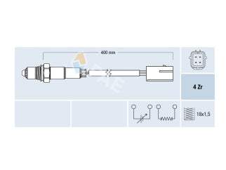 SONDAS LAMBDA NISSAN TIIDA 1.8/NOTE 1.5-1.6/VERSA/MICRA 1.6/X-TRAIL 2.0-2.5/350Z 3.5/370Z 3.7/MURANO 3.5 / RENAULT