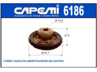 CAZOLETAS DE SUSPENSION VOLKSWAGEN  GOLF/POLO CUBRE CAZOLETA DE SUSPENSION DELANTERA_