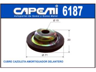 CAZOLETAS DE SUSPENSION VOLKSWAGEN GOL/SAVEIRO/GACEL/SENDA CUBRE CAZOLETA DE SUSPENSION DELANTERA_