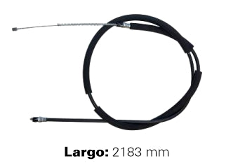 CABLES FRENO DE MANO LIVIANOS FORD RANGER 02/.. / MAZDA B2300 94/02/B2500 98/01 FRENO TRASERO DERECHO - LARGO 2183 MM_
