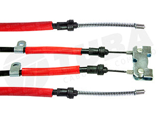 CABLES FRENO DE MANO LIVIANOS FORD FIESTA HATCH - RASEIRO - 4 PORTAS 04/96...06/06FIESTA HATCH - TRASEIRO - 2 PORTAS 04/96...08/0