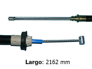 CABLES FRENO DE MANO LIVIANOS FIAT PALIO 326 12/.. FRENO TRASERO IZQUIERDO - LARGO 1512 MM_