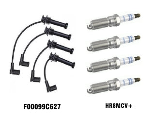 KIT CABLES + BUJIAS FORD FIESTA KD/EXOSPORT/FOCUS/KA 1.6 16V SIGMA KIT CABLES Y BUJIAS_