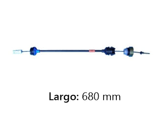CABLES DE EMBRAGUE LIVIANOS CITROEN XSARA/XSARA PICASSO 1.8-1.9 D 97/.. REGULACION MANUAL CON CONTRAPESO - LARGO 680 MM - FREMEC