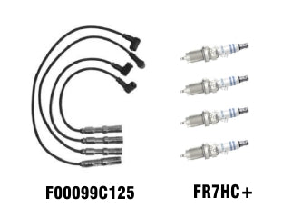 KIT CABLES + BUJIAS VOLKSWAGEN GOL POWER 1.4/GOL TREND/FOX/SURAN/VOYAGE 1.6 8V KIT CABLES Y BUJIAS 1 ELECTRODO_