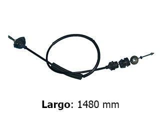 CABLES DE EMBRAGUE LIVIANOS PEUGEOT 405 93/.. CAJA B3 - CON AIRE ACONDICIONADO - CON HORQUILLA - LARGO 1480 MM - FREMEC 5756_