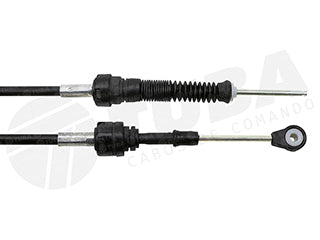 CABLES CAMBIOS - SELECTORA DE CAJA LIVIANOS VOLKSWAGEN GOL TREND/VOYAGE/SAVEIRO 08/.. ENGANCHE - LARGO 1235 MM_