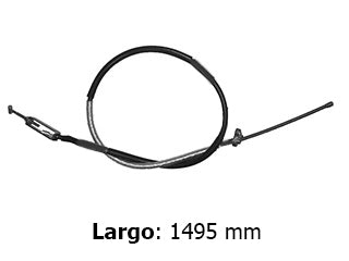 CABLES FRENO DE MANO LIVIANOS TOYOTA HILUX 2.5-3.0 06/15 FRENO TRASERO DERECHO - LARGO 1495 MM - SIN CHAPAS_