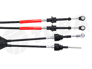 CABLES CAMBIOS - SELECTORA DE CAJA LIVIANOS CHEVROLET AGILE/MONTANA 09/15 DOS CABLES UNIDOS CON GOMA - UNION - LARGO 1200 MM_