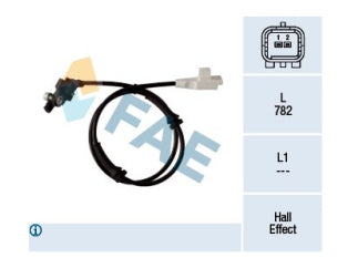 SENSORES DE ABS PEUGEOT 307 / CITROEN C4 1.6 16V-1.6 HDI-2.0 16V-2.0 HDI DELANTERO AMBOS LADOS_