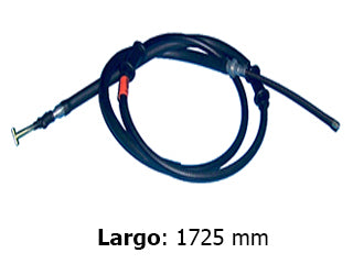 CABLES FRENO DE MANO LIVIANOS FIAT UNO FASE II/FIORINO XMF 14/../STRADA EXCEPTO WORKING 1.7 TD FRENO TRASERO DERECHO-L: 1725 MM -