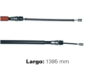 CABLES FRENO DE MANO LIVIANOS FORD RANGER 02/.. / MAZDA B2300 94/02/B2500 98/01 FRENO TRASERO IZQUIERDO - LARGO 1395 MM_